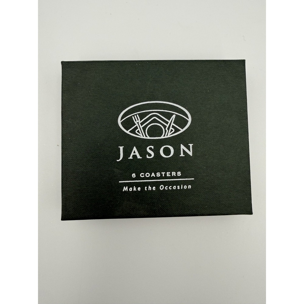 Jason Coaster Set 6 Green Floral Melamine Country Pictorial D2295 New Zealand